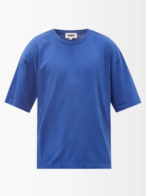 Organic Cotton-jersey T-shirt - Mens - Blue