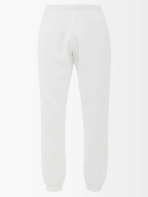 Cotton-blend Jersey Track Pants - Mens - White