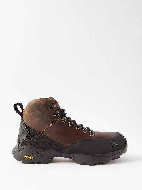 Andreas Leather Hiking Boots - Mens - Brown
