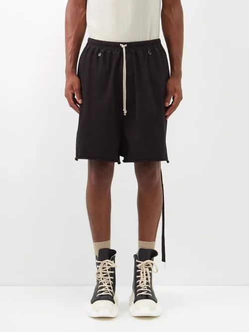 Cotton-jersey Shorts - Mens - Black
