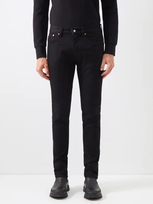 Longton Slim-leg Jeans - Mens - Black