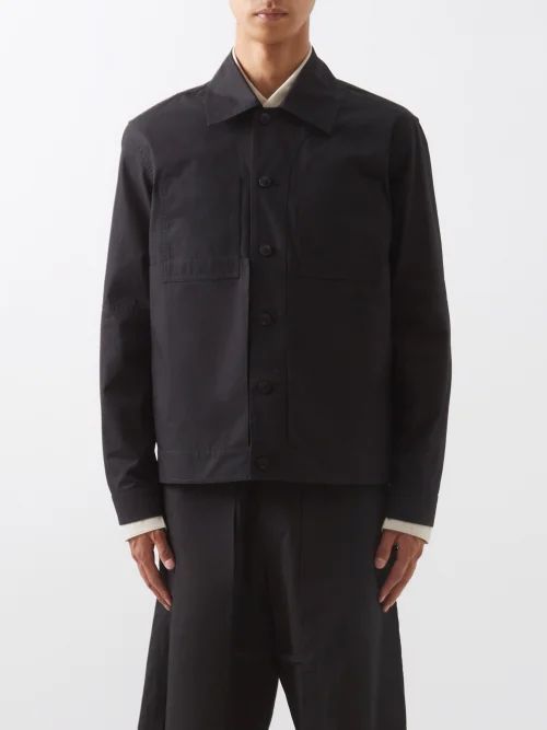 Worker Cotton Jacket - Mens - Black