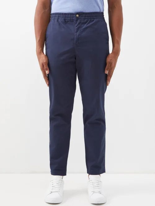 Prepster Cotton-blend Trousers - Mens - Navy
