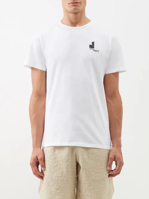 Zafferh Logo-print Cotton-jersey T-shirt - Mens - White