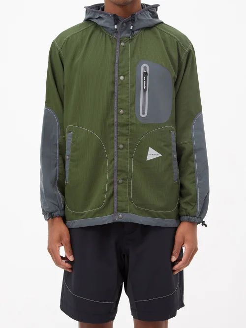 Vent Ripstop Hooded Jacket - Mens - Green