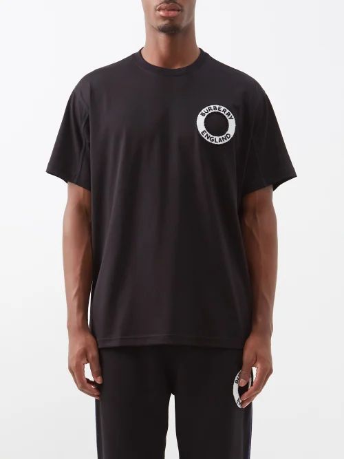 Dundalk Logo-patch Cotton-jersey T-shirt - Mens - Black