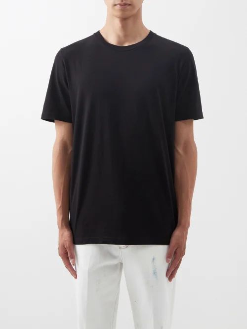 Cotton-jersey T-shirt - Mens - Black