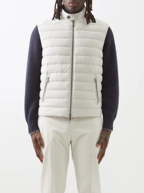 Varens Quilted Down Gilet - Mens - White