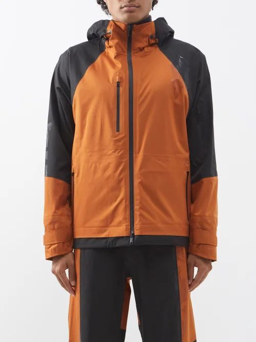 Three-layer Softshell Hooded Jacket - Mens - Orange