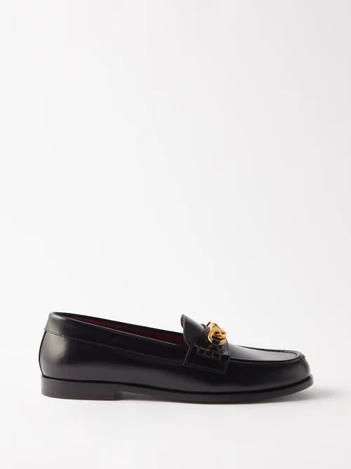 Chainlord Leather Loafers - Mens - Black