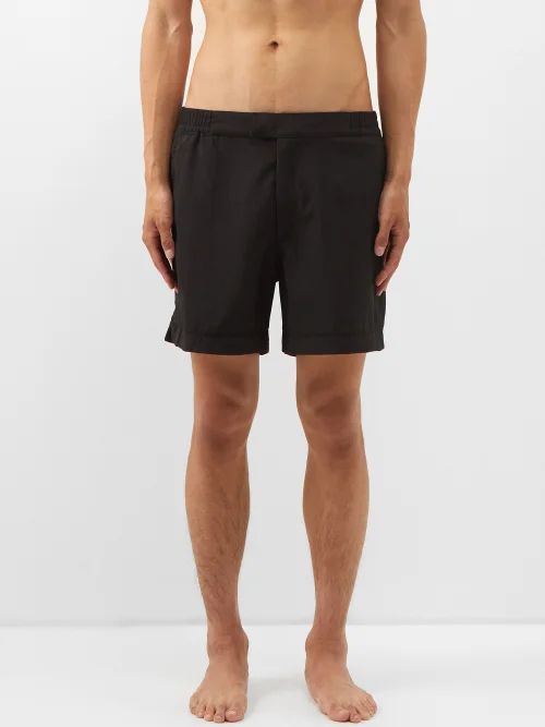 Recycled-fibre Board Shorts - Mens - Black