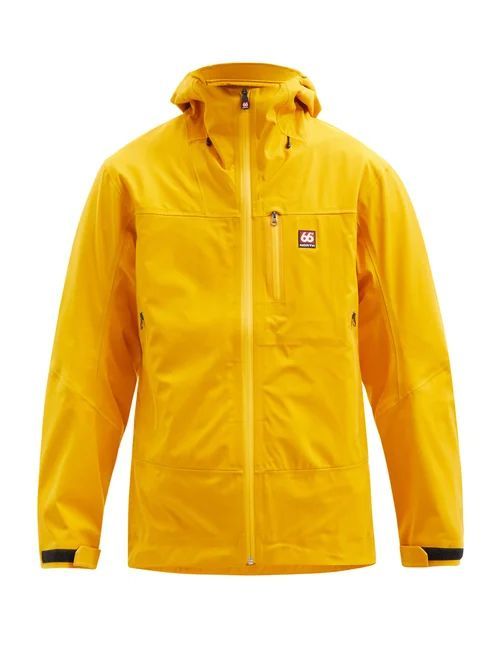 66 North - Snaefell Goretex Shell Hooded Jacket - Mens - Yellow