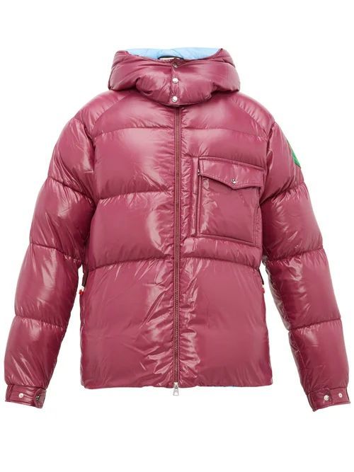 2 Moncler 1952 - Barthet Hooded Quilted Down Jacket - Mens - Purple
