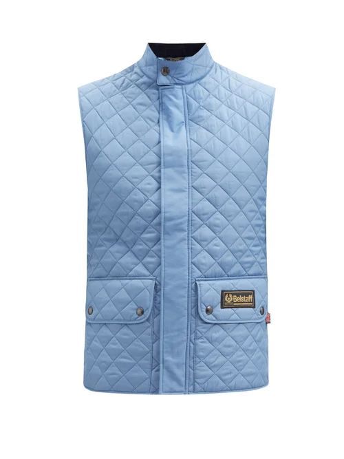 Belstaff - Quilted Recycled-fibre Gilet - Mens - Blue