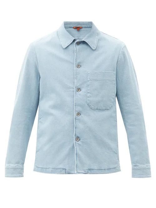 Barena Venezia - Rocheo Cotton-blend Overshirt - Mens - Light Blue