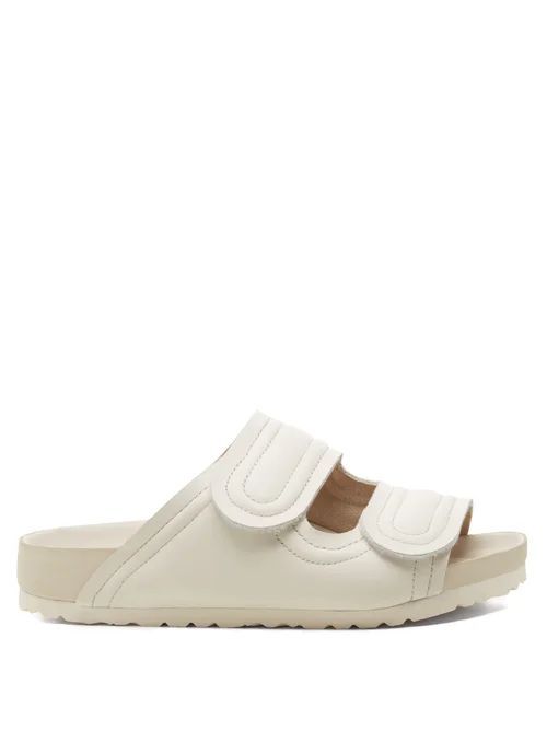 Beach Comber Leather Sandals - Mens - White