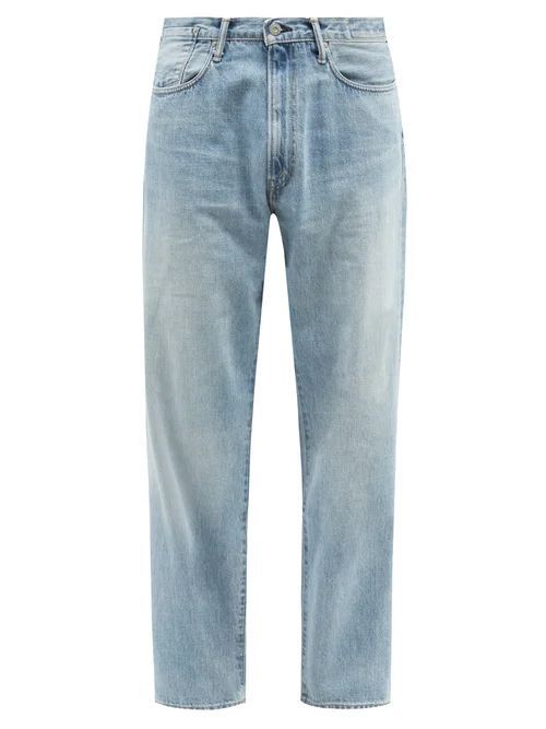Anders High-rise Wide-leg Jeans - Mens - Light Blue