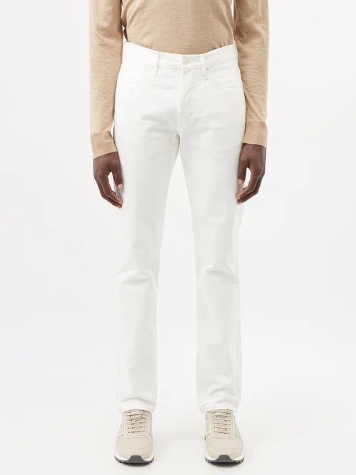 Anthony Tapered Jeans - Mens - White