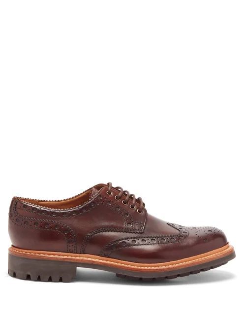 Archie Leather Brogues - Mens - Brown