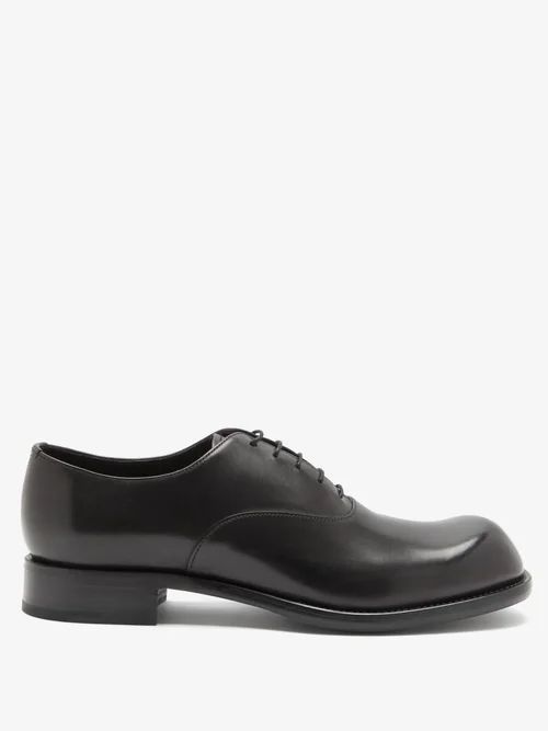 Cadett Leather Derby Shoes - Mens - Black