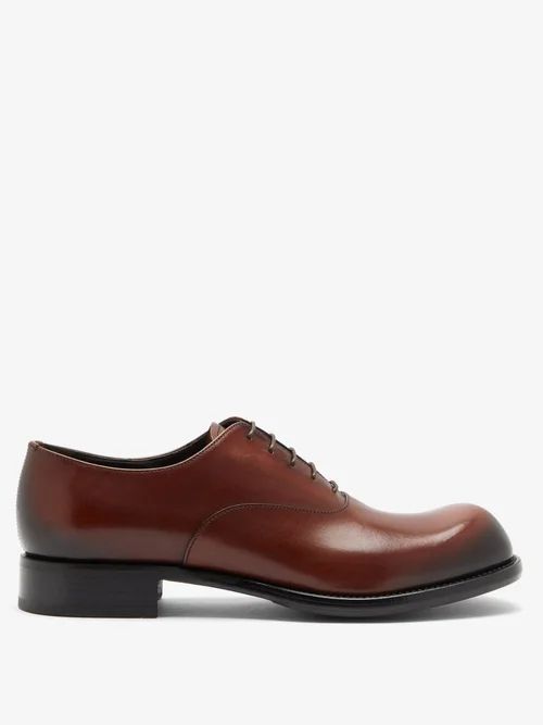 Cadett Leather Derby Shoes - Mens - Brown