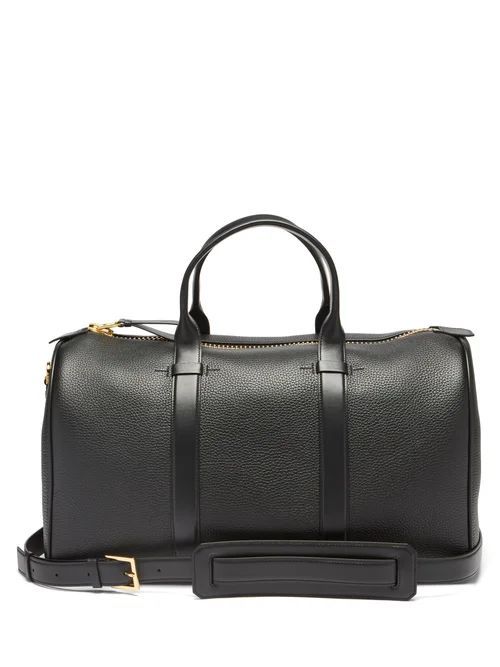 Buckley Grained-leather Holdall Bag - Mens - Black
