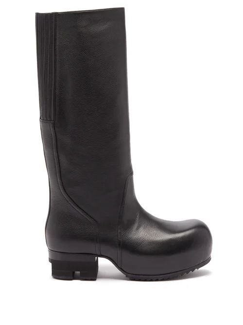 Ballast Leather Knee-high Boots - Mens - Black