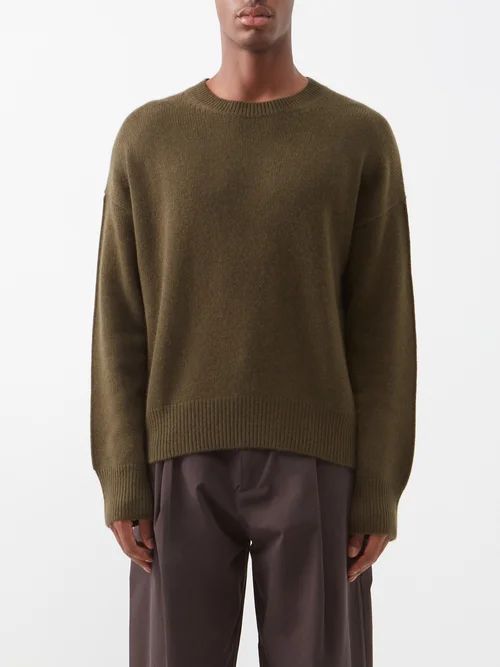 Cashmere Sweater - Mens - Khaki