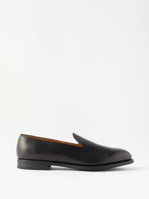 Charles Leather Loafers - Mens - Black