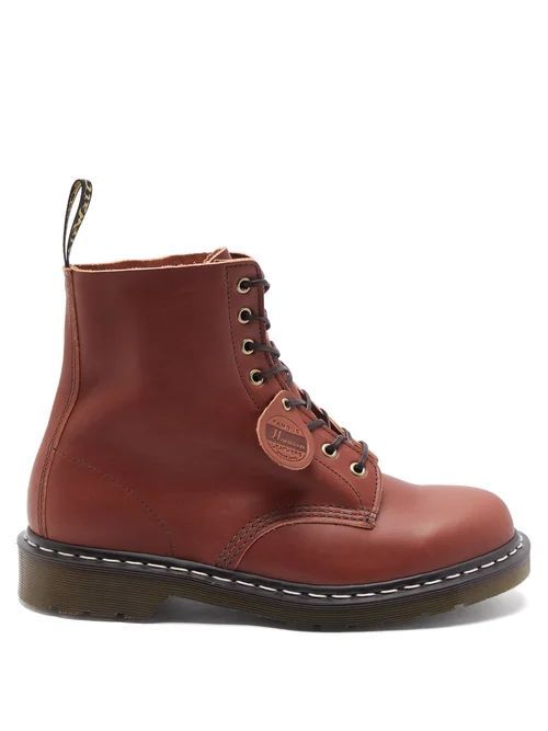 Dr. Martens - 1460 Pascal Leather Ankle Boots - Mens - Tan