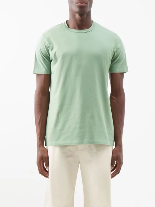 Bandiera Cotton-jersey T-shirt - Mens - Green