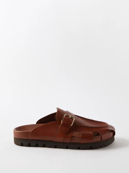 Dale Leather Sandals - Mens - Tan