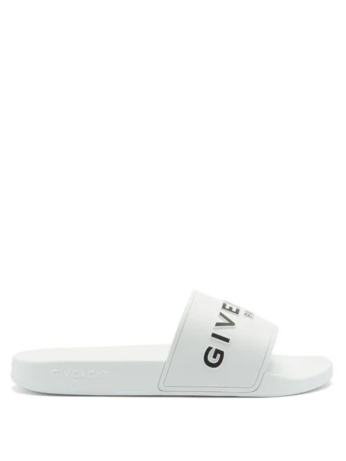 Givenchy - Logo Rubber Slides - Mens - White