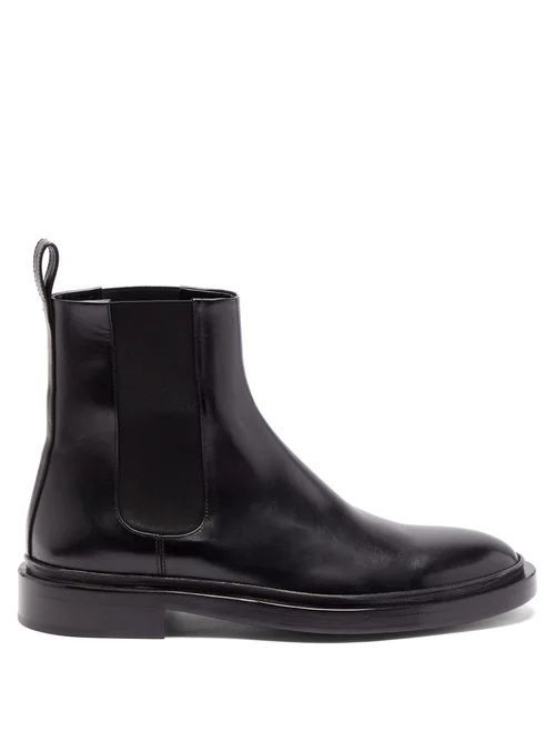 Jil Sander - Leather Chelsea Boots - Mens - Black