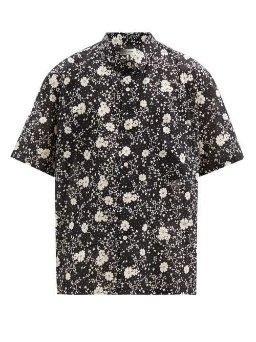 Isabel Marant - Iggy Short-sleeved Floral-print Cotton Shirt - Mens - Black