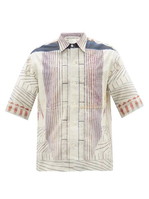 Lemaire - X Martín Ramírez Cotton-poplin Shirt - Mens - Multi