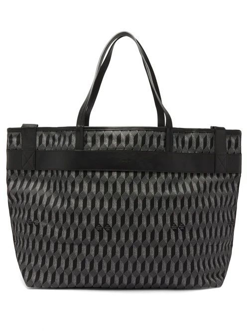 La Bercy Reversible Reflective-jacquard Tote Bag - Mens - Black Multi
