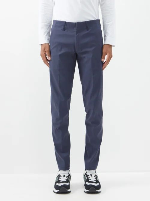 Indisce Nylon-blend Trousers - Mens - Navy