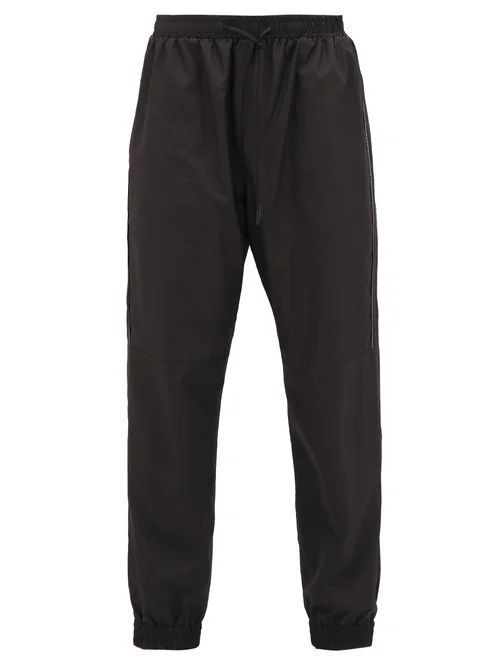Fendi - Ff-logo Piping Trackpants - Mens - Black
