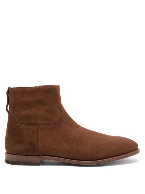 O'keeffe - Cookie Panelled Suede Boots - Mens - Brown