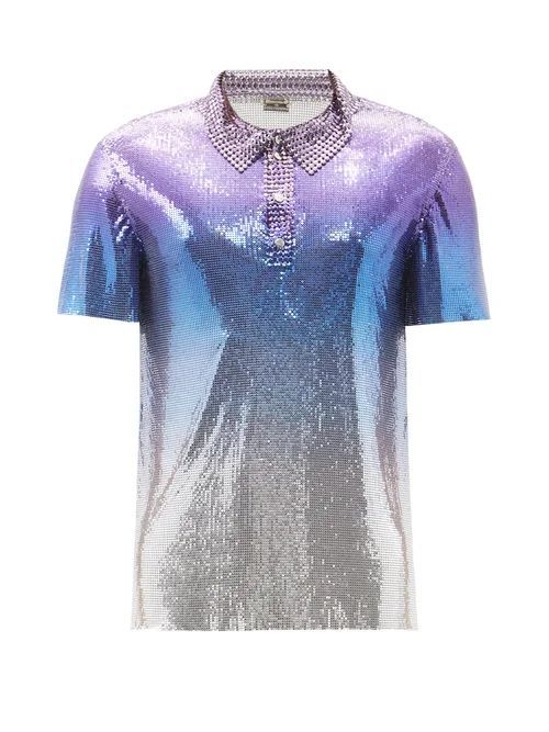Paco Rabanne - Dégradé Chainmail Shirt - Mens - Silver Multi