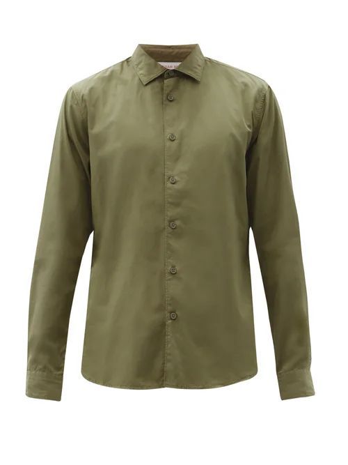 Orlebar Brown - Giles Cotton Shirt - Mens - Brown