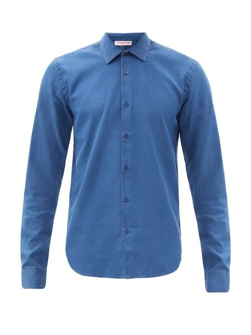 Orlebar Brown - Giles Denim Shirt - Mens - Blue