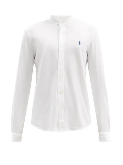 Polo Ralph Lauren - Logo-embroidered Cotton-piqué Shirt - Mens - White