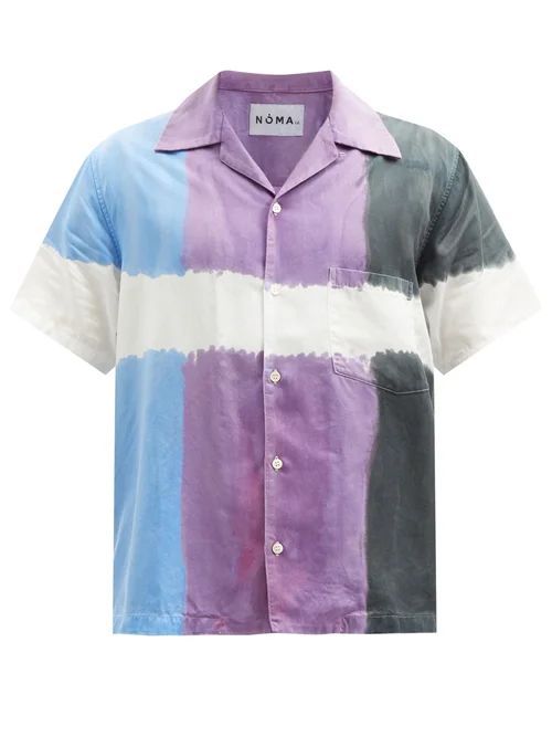 Noma T.d. - Twist Tie-dye Tencel Short-sleeved Shirt - Mens - Multi