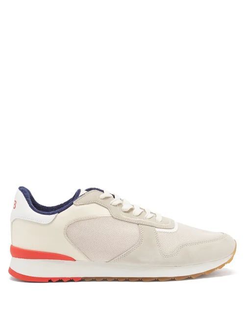 Oleta Suede And Mesh Trainers - Mens - White Multi