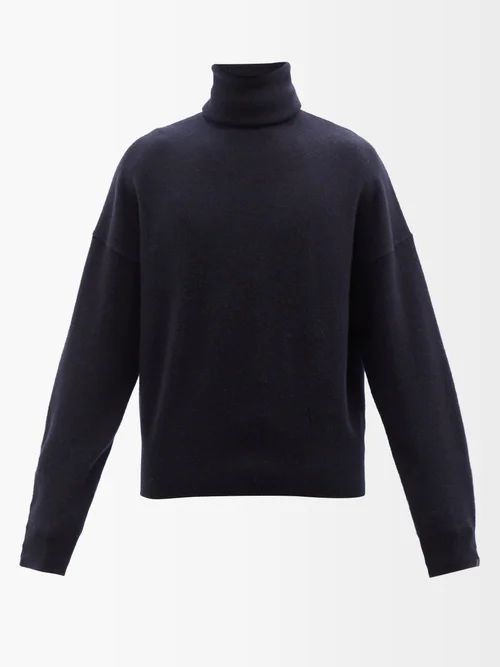 No.204 Jill Stretch-cashmere Roll-neck Sweater - Mens - Navy