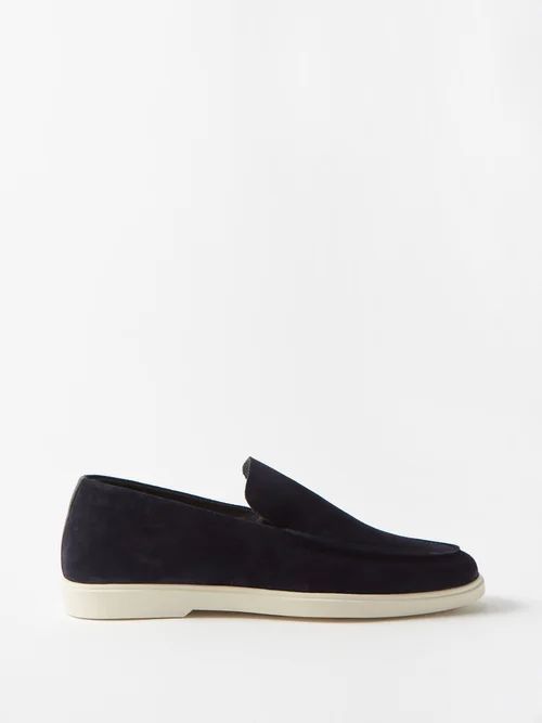 Miguel Suede Loafers - Mens - Blue