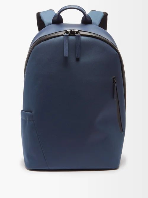 Off Piste Recycled-fibre Backpack - Mens - Blue