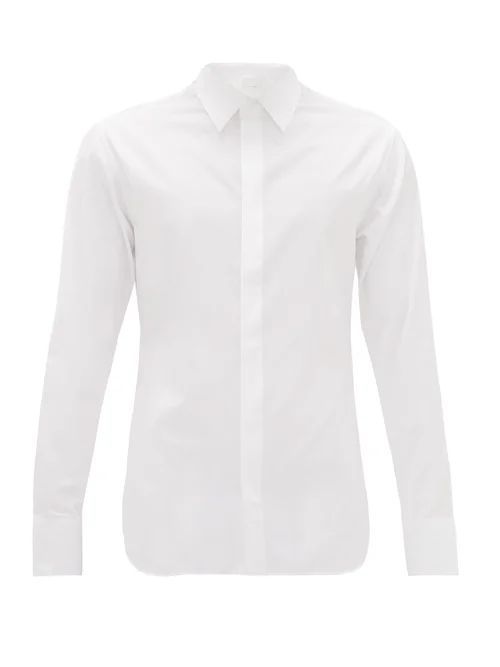 The Row - Ethan Cotton-poplin Shirt - Mens - White